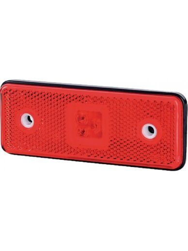 Gabaritinis žibintas LED, 0,4/0,7 W, stačiakampė, 12/24 V, raudona, 112x45x11 mm, 3 LED, gopart Gabaritinis žibintas LED, 0,4/0,7 W, stačiakampė, 12/24 V, raudona, 112x45x11 mm, 3 LED, gopart