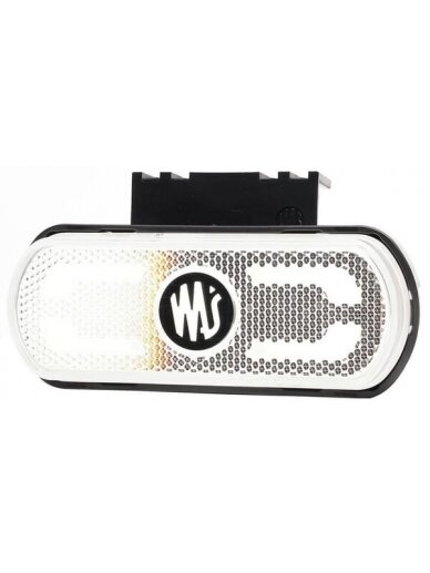 Gabaritinis žibintas LED, balta, stačiakampė, 12-24V, 133,8x53x25mm, "SAFETY LINE", Kramp 6 Gabaritinis žibintas LED, balta, stačiakampė, 12-24V, 133,8x53x25mm, "SAFETY LINE", Kramp 6