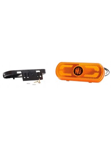Gabaritinis žibintas LED, gintarinė, stačiakampė, 12-24V, 133,8x53x25mm, "SAFETY LINE", Kramp 5 Gabaritinis žibintas LED, gintarinė, stačiakampė, 12-24V, 133,8x53x25mm, "SAFETY LINE", Kramp 5