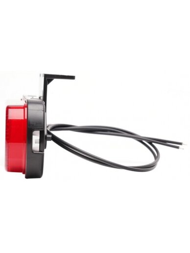 Gabaritinis žibintas LED, raudona, stačiakampė, 12-24V, 133,8x53x25mm, "SAFETY LINE", Kramp 3