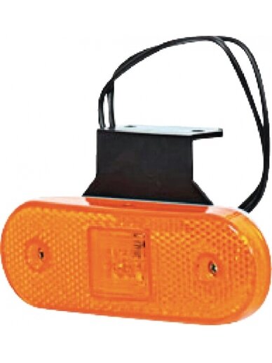 Gabaritinis žibintas LED, stačiakampė, 12-24 V, 113,5x40x26,5 mm, Kramp