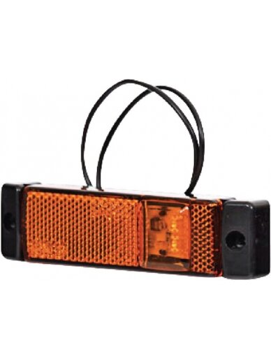 Gabaritinis žibintas LED, stačiakampė, 12-24 V, 130x32x20,5 mm, Kramp Gabaritinis žibintas LED, stačiakampė, 12-24 V, 130x32x20,5 mm, Kramp