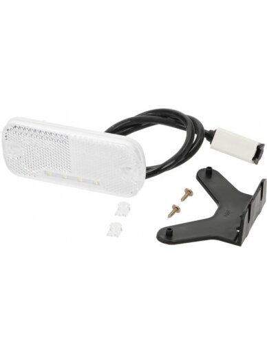 Gabaritinis žibintas LED, stačiakampė, 12-24V, 105,4x45x11,8 mm, Jaeger, Kramp