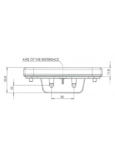 Gabaritinis žibintas LED, stačiakampė, 12-24V, 105,4x45x11,8 mm, Jaeger, Kramp 3 Gabaritinis žibintas LED, stačiakampė, 12-24V, 105,4x45x11,8 mm, Jaeger, Kramp 3