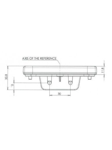 Gabaritinis žibintas LED, stačiakampė, 12-24V, 105,4x45x11,8 mm, Jaeger, Kramp 3 Gabaritinis žibintas LED, stačiakampė, 12-24V, 105,4x45x11,8 mm, Jaeger, Kramp 3