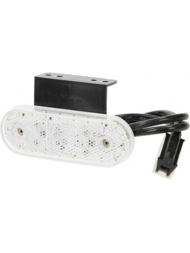 Gabaritinis žibintas LED, stačiakampė, 12-24V, 114x40x25mm, Jaeger, Kramp Gabaritinis žibintas LED, stačiakampė, 12-24V, 114x40x25mm, Jaeger, Kramp