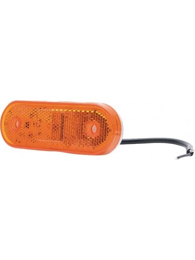 Gabaritinis žibintas LED, stačiakampė, 12-24V, 114x40x25mm, Kramp 4 Gabaritinis žibintas LED, stačiakampė, 12-24V, 114x40x25mm, Kramp 4