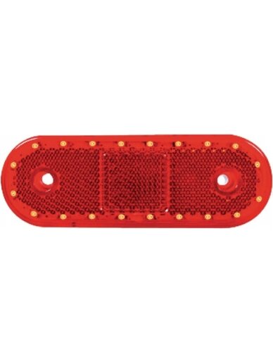 Gabaritinis žibintas LED, stačiakampė, 12-24V, 114x40x25mm, Kramp