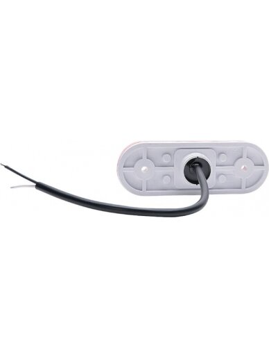 Gabaritinis žibintas LED, stačiakampė, 12-24V, 114x40x25mm, Kramp 4
