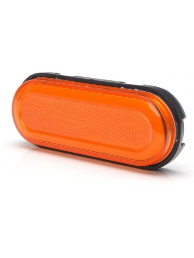 Gabaritinis žibintas LED, stačiakampė, 12-24V, 124x49x20mm, Kramp 11