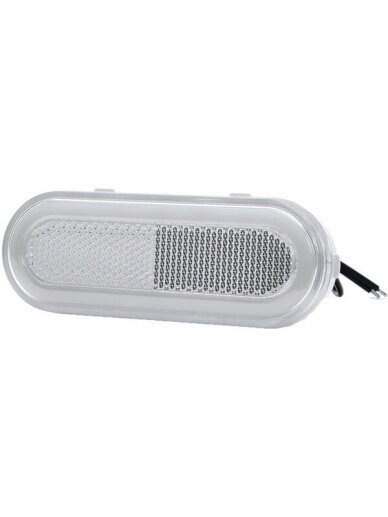 Gabaritinis žibintas LED, stačiakampė, 12-24V, 124x49x20mm, Kramp 7 Gabaritinis žibintas LED, stačiakampė, 12-24V, 124x49x20mm, Kramp 7