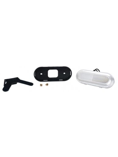 Gabaritinis žibintas LED, stačiakampė, 12-24V, 124x49x20mm, Kramp 10