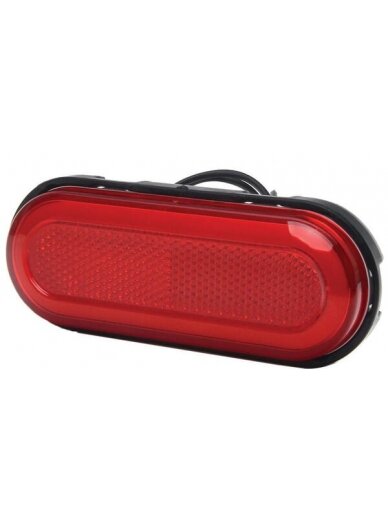 Gabaritinis žibintas LED, stačiakampė, 12-24V, 124x49x20mm, Kramp 11 Gabaritinis žibintas LED, stačiakampė, 12-24V, 124x49x20mm, Kramp 11