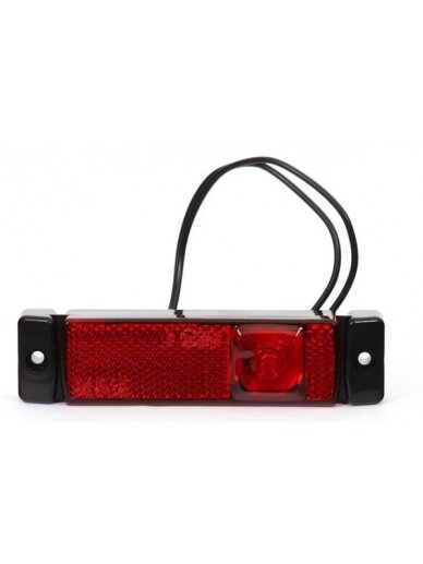 Gabaritinis žibintas LED, stačiakampė, 12-24V, 130x32x20mm, Kramp 1
