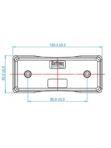 Gabaritinis žibintas LED, stačiakampė, 12/24 V, gintarinė, tvirtinama varžtais, "Britax 2 Gabaritinis žibintas LED, stačiakampė, 12/24 V, gintarinė, tvirtinama varžtais, "Britax 2