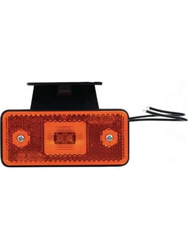 Gabaritinis žibintas LED, stačiakampė, 12/24 V, gintarinė, tvirtinama varžtais, Waś 1 Gabaritinis žibintas LED, stačiakampė, 12/24 V, gintarinė, tvirtinama varžtais, Waś 1