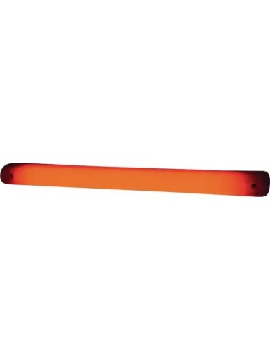 Gabaritinis žibintas LED, stačiakampė, 12/24V, raudona, tvirtinama varžtais, 237x22mm, Waś 3