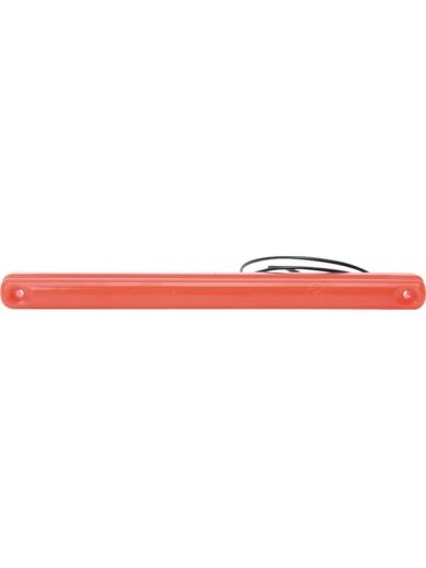 Gabaritinis žibintas LED, stačiakampė, 12/24V, raudona, tvirtinama varžtais, 237x22mm, Waś