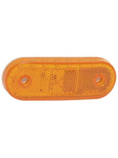 Gabaritinis žibintas LED, stačiakampė, gintarinė, tvirtinama varžtais, 40x114 mm, Waś Gabaritinis žibintas LED, stačiakampė, gintarinė, tvirtinama varžtais, 40x114 mm, Waś