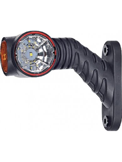 Gabaritinis žibintas RH LED, 0,7/1,4 W, 12/24 V, balta/oranžinė/raudona, 110x55x125 mm, 3 LED, Kramp Gabaritinis žibintas RH LED, 0,7/1,4 W, 12/24 V, balta/oranžinė/raudona, 110x55x125 mm, 3 LED, Kramp