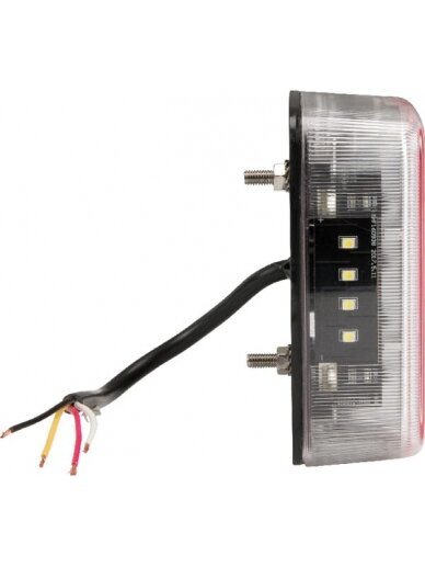 Galinis LED žibintas, 1W, kvadratinis, 12V, 106x35x98mm, 18 LED, gopart 2 Galinis LED žibintas, 1W, kvadratinis, 12V, 106x35x98mm, 18 LED, gopart 2
