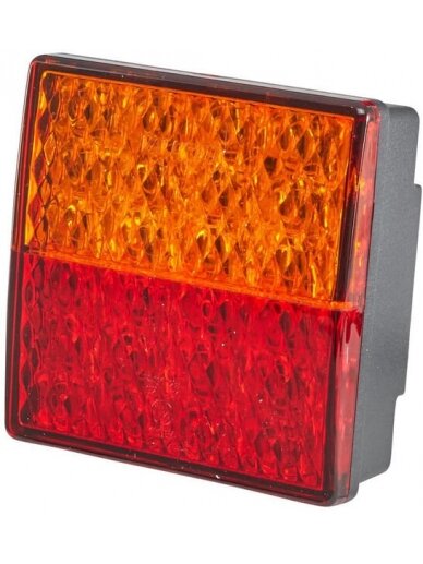 Galinis LED žibintas, kvadratinis, 12 V, raudonos/juodos spalvos, tvirtinamas varžtais, 80x33,7x80 mm, "Hella ValueFit Galinis LED žibintas, kvadratinis, 12 V, raudonos/juodos spalvos, tvirtinamas varžtais, 80x33,7x80 mm, "Hella ValueFit
