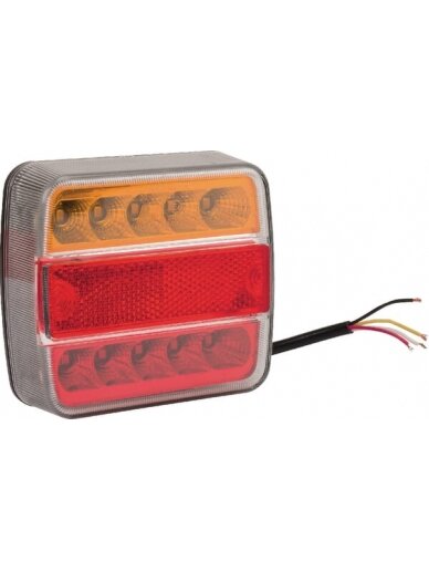 Galinis LED žibintas, kvadratinis, 12/24V, 100x40x100mm, gopart