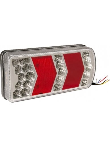 Galinis žibintas LH LED, stačiakampis, 12-24V, 228x106x40mm, gopart Galinis žibintas LH LED, stačiakampis, 12-24V, 228x106x40mm, gopart