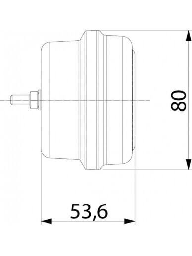 Galinis žibintas LH LED, stačiakampis, 12/24V, raudonas/oranžinis, 205x53,6x80mm, gopart 5