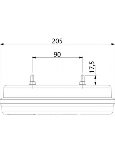 Galinis žibintas LH LED, stačiakampis, 12/24V, raudonas/oranžinis, 205x53,6x80mm, gopart 7 Galinis žibintas LH LED, stačiakampis, 12/24V, raudonas/oranžinis, 205x53,6x80mm, gopart 7