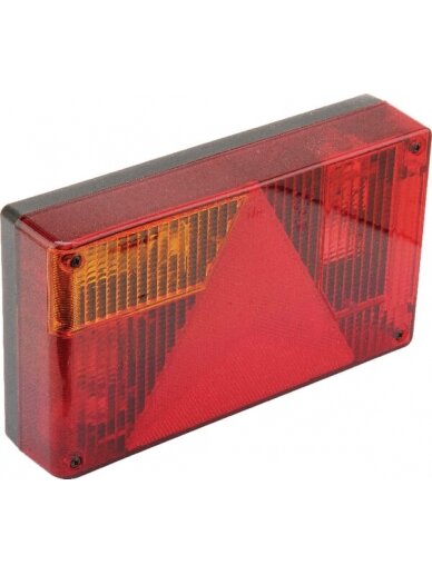 Galinis žibintas LH stačiakampio formos, 12V, gintarinis/raudonas, tvirtinamas varžtais, Jokon 1 Galinis žibintas LH stačiakampio formos, 12V, gintarinis/raudonas, tvirtinamas varžtais, Jokon 1