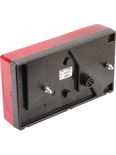 Galinis žibintas LH stačiakampio formos, 12V, gintarinis/raudonas, tvirtinamas varžtais, Jokon Galinis žibintas LH stačiakampio formos, 12V, gintarinis/raudonas, tvirtinamas varžtais, Jokon