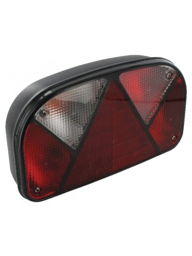 Galinis žibintas LH stačiakampio formos, 12V, raudonas/permatomas, prisukamas varžtais, 240x52 mm, 5 kontaktų bajonetas, "Multipoint II" pagal "Aspöck Galinis žibintas LH stačiakampio formos, 12V, raudonas/permatomas, prisukamas varžtais, 240x52 mm, 5 kontaktų bajonetas, "Multipoint II" pagal "Aspöck