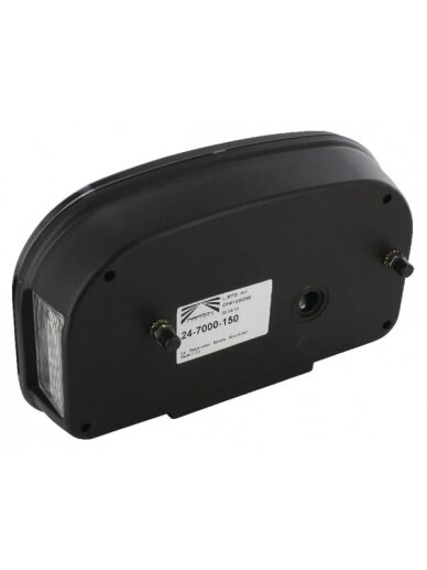 Galinis žibintas LH stačiakampio formos, 12V, raudonas/permatomas, prisukamas varžtais, 240x52 mm, "Multipoint II", gamintojas "Aspöck 1