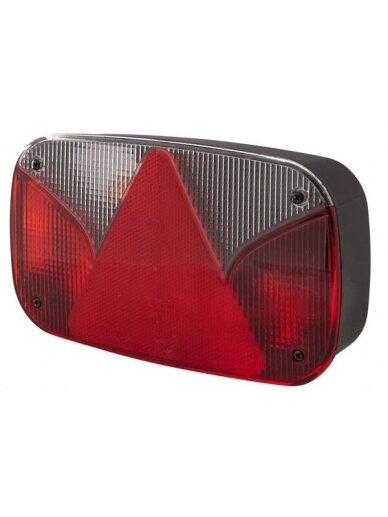 Galinis žibintas LH stačiakampio formos, 12V, raudonos/gintarinės spalvos, tvirtinamas varžtais, 247x60x138mm, Hella Galinis žibintas LH stačiakampio formos, 12V, raudonos/gintarinės spalvos, tvirtinamas varžtais, 247x60x138mm, Hella