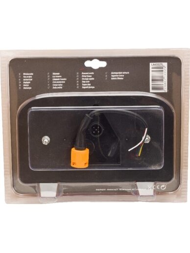 Galinis žibintas LH stačiakampis, 12/24V, 235x135x52mm, 5 kontaktų bajonetas, gopart 2 Galinis žibintas LH stačiakampis, 12/24V, 235x135x52mm, 5 kontaktų bajonetas, gopart 2