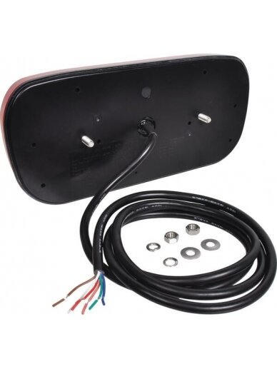 Galinis žibintas RH LED, stačiakampis, 12/24V, 315x32x145mm, Kramp 1