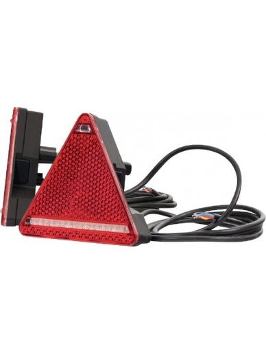 Galinis žibintas RH LED, trikampio formos, 12/24V, gintarinis/raudonas, tvirtinamas varžtais, 163x60.3x144mm, Waś Galinis žibintas RH LED, trikampio formos, 12/24V, gintarinis/raudonas, tvirtinamas varžtais, 163x60.3x144mm, Waś