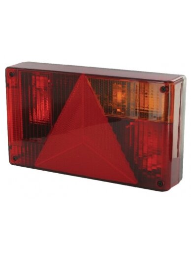 Galinis žibintas RH stačiakampio formos, 12V, gintarinis/raudonas, tvirtinamas varžtais, 238x52x138mm AMP kištukas, Jokon Galinis žibintas RH stačiakampio formos, 12V, gintarinis/raudonas, tvirtinamas varžtais, 238x52x138mm AMP kištukas, Jokon