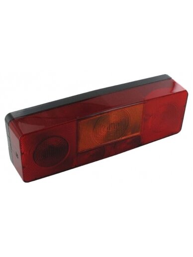 Galinis žibintas RH stačiakampio formos, 12V, gintarinis/raudonas, tvirtinamas varžtais, 285x56x96mm, Jokon Galinis žibintas RH stačiakampio formos, 12V, gintarinis/raudonas, tvirtinamas varžtais, 285x56x96mm, Jokon