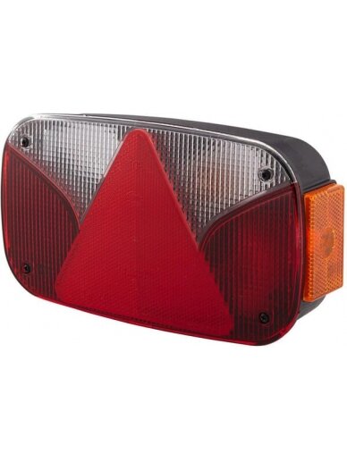 Galinis žibintas RH stačiakampio formos, 12V, raudonos/gintarinės spalvos, tvirtinamas varžtais, 247x60x138mm, Hella Galinis žibintas RH stačiakampio formos, 12V, raudonos/gintarinės spalvos, tvirtinamas varžtais, 247x60x138mm, Hella