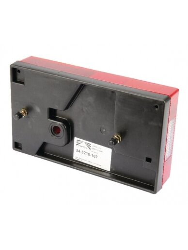 Galinis žibintas RH stačiakampio formos, 12V, raudonos/gintarinės/skaidrios spalvos, tvirtinamas varžtais, Multipoint by Aspöck 1 Galinis žibintas RH stačiakampio formos, 12V, raudonos/gintarinės/skaidrios spalvos, tvirtinamas varžtais, Multipoint by Aspöck 1