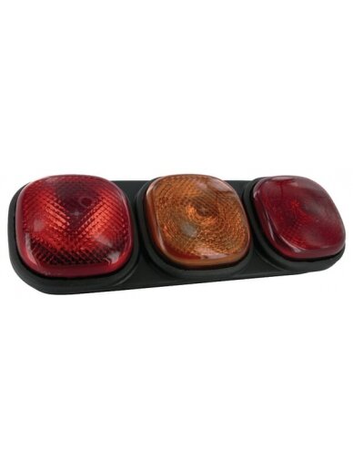 Galinis žibintas stačiakampio formos, 12/24V, raudonas/oranžinis, tvirtinamas varžtais, 334x112x57mm, Britax Galinis žibintas stačiakampio formos, 12/24V, raudonas/oranžinis, tvirtinamas varžtais, 334x112x57mm, Britax