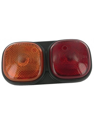 Galinis žibintas stačiakampio formos, 12/24V, raudonos/gintarinės spalvos, tvirtinamas varžtais, 223x112x57mm, Britax Galinis žibintas stačiakampio formos, 12/24V, raudonos/gintarinės spalvos, tvirtinamas varžtais, 223x112x57mm, Britax
