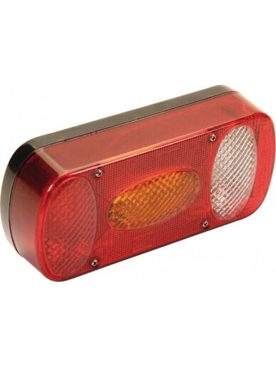 Galinis žibintas stačiakampio formos, 12V, raudonos/gintarinės spalvos, tvirtinamas varžtais, 218xMidipoint II pagal Aspöck Galinis žibintas stačiakampio formos, 12V, raudonos/gintarinės spalvos, tvirtinamas varžtais, 218xMidipoint II pagal Aspöck