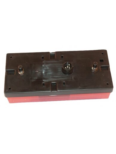 Galinis žibintas stačiakampis, 12 V, raudonas/juodos spalvos, tvirtinamas varžtais, Midipoint by Aspöck 1 Galinis žibintas stačiakampis, 12 V, raudonas/juodos spalvos, tvirtinamas varžtais, Midipoint by Aspöck 1