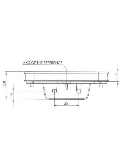 Gabaritinis žibintas LED, stačiakampė, 12-24 V, 105,4x45x11,8 mm, Kramp 6 Gabaritinis žibintas LED, stačiakampė, 12-24 V, 105,4x45x11,8 mm, Kramp 6