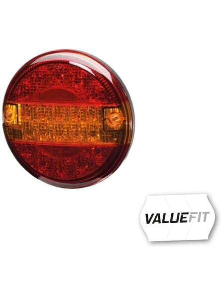 Galinis LED žibintas, apvalus, 10/30 V, raudonos/juodos spalvos, tvirtinamas varžtais, Ø 140 mm, 20 LED, "Hella ValueFit Galinis LED žibintas, apvalus, 10/30 V, raudonos/juodos spalvos, tvirtinamas varžtais, Ø 140 mm, 20 LED, "Hella ValueFit