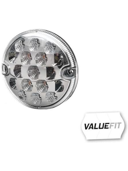 Galinis LED žibintas, apvalus, 10/30 V, skaidrus, tvirtinamas varžtais, Ø 95 mm, 17 LED, "Hella ValueFit Galinis LED žibintas, apvalus, 10/30 V, skaidrus, tvirtinamas varžtais, Ø 95 mm, 17 LED, "Hella ValueFit