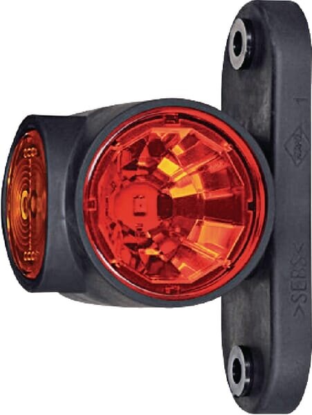 Gabaritinis LED žibintas, 0,7/1,4 W, 12/24 V, balta/oranžinė/raudona, 100x55x64 mm, 3 LED, Kramp Gabaritinis LED žibintas, 0,7/1,4 W, 12/24 V, balta/oranžinė/raudona, 100x55x64 mm, 3 LED, Kramp